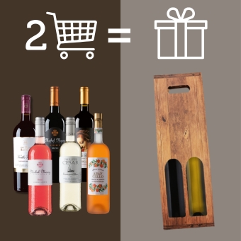 2 Weine = 1 Weinkarton geschenkt